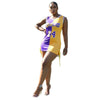 Club Sexy Hollow Out Lace Up Lady Tight Short Dress Summer Sleeveless Crew Neck Basketball Print Sports Tank Dresses Streetwear