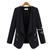 New Fashion Style Summer Winter Blazer Jackets Slim Thin Blue Cardigan Outwear Coats Business Ladies Leisure Blaser Femme