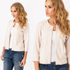 CncoolNew Fashion Spring Women Slim Blazer feminino Coat Casual Jacket Long Sleeve One Button Suit White Ladies Blazers