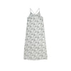 Colline2022 summer summer beach suspender skirt design print back cross dress