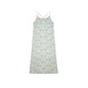 Colline2022 summer summer beach suspender skirt design print back cross dress