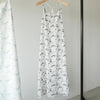 Colline2022 summer summer beach suspender skirt design print back cross dress