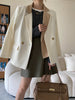 Color Block Patchwork Blazers Coat For Women Notched Double Breasted Office Lady Clothing 2023 Autumn  M878