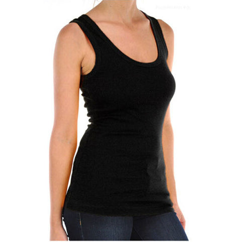 S-6XL Women Tops T Shirt Cotton Tank Top Plus Size Sleeveless Shirt Summer Tops For Women 2022 Plain Tops Vest Singlets