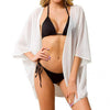 Comfortable  Stylish Fashionable Print Bathing Suit Cardigan All-matched Beach Cardigan Half Sleeve   for Swimming Pool