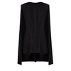 Comfortable Women's Autumn Vintage Split Sleeve Cloak Blazer  Suit Jacket Coat Fake Long Sleeve Casual Blazer