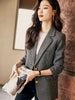 Commute Suit For Women's British Style Striped Blazer Autumn Elegant Casual All-match Quality Full Sleeve OL Coats
