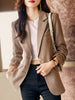 Commute Suit For Women's British Style Striped Blazer Autumn Elegant Casual All-match Quality Full Sleeve OL Coats