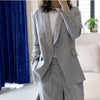 Commuter Solid Color Ladies Suit Suit 2023 Early Spring Casual Temperament Thin European and American Jacket