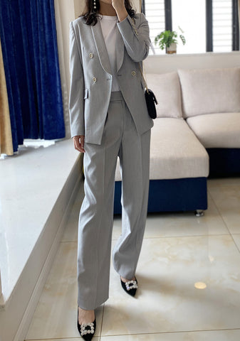 Commuter Solid Color Ladies Suit Suit 2023 Early Spring Casual Temperament Thin European and American Jacket