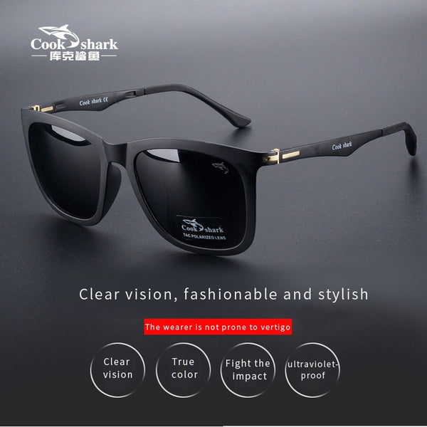 Cookshark sunglasses male and female polarized sunglasses tide ultra light driver driving glasses