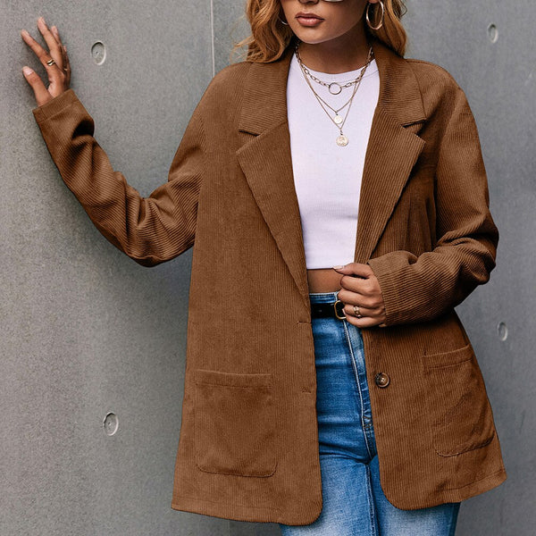 Double Breast Corduroy Jacket