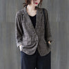 Cotton And Linen Striped Suit Jacket Ladies Spring 2022 Retro Loose Large Size Casual Blazer Single Breasted Shirt Top zh187