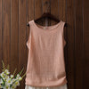 Cotton Linen Tank Tops Women Summer Clothing 2022 New Solid Casual Sleeveless Shirts Female Vintage Vest Top Soft Confort Blusas