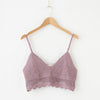 Crochet Cotton Crop Bikini Bra Top Women Summer Festival Beach Hollow Out Hippie Tops