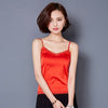 Crop Top Clothes Canotta Donna Estiva Tropical womens tank tops 2022 Silk Women Shirt Camis Sleeveless Blusa Summer Feminina