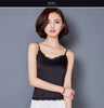 Crop Tops Women Red Cropped Summer Lace Crop Top Sexy Halter Silk Blusa Tank Tops Black White Camis Shirt Vetement Femme