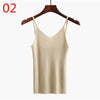 Crop Tops Women 2022 Sexy Knitted Tank Tops Gold Thread Top Vest Summer Camisole Women off white tank top fitness fem t shirt