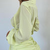 Cryptographic Spring Autumn Yellow Shirt Dress for Women Long Sleeve Turn-Down Collar Sexy Mini Dresses Ruched Outfits