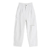 Cut Hollow Ripped Hole High Waist Jeans For Women Summer 2022 Korean Ins Style White Loose Casual Ladies Wide Leg Denim Pants