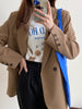 DASSWEI Women Suit Coat Double Breasted Office Lady Blazers 2023 Spring Autumn Tops OL Wear Female Loose Blazer Outwear