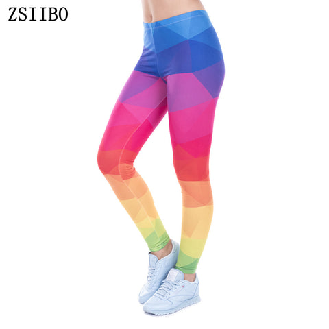 DDK8 Autumn Legging Black Blue and Purple Objects legins Printed leggins Women leggings Sexy Women Pants