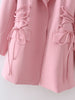 DEAT 2023 Autumn Lapel Long Sleeve Blazer Casual Solid Color Drawstring Tassel Temperament Coat Women 13V1819