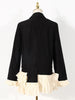 DEAT 2023 Autumn Women's Blazer Notched Collar Full Sleeves Pleated Spliced Double Breasted Suit jacketss Female Top 1DE2034