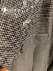 DEAT 2023 Autumn Women's Blzaer Turn-down Collar Single Breasted Sequins Loose Long Sleeve jackets Female 17A122