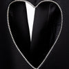 DEAT 2022 Autumn And Winter Casual Long Sleeve Loose Blackless Heart-shaped Hollow Diamond Blazer Coat Women SL562