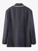 DEAT 2023 Autumn Autumn Long Sleeve Loose Single Breasted Pearl Grey Medium Length Slim Blazer Coat Women SH324