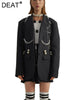 DEAT 2023 Autumn Autumn Long Sleeve Loose Single Breasted Pearl Grey Medium Length Slim Blazer Coat Women SH324