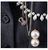 DEAT 2022 Autumn Winter Long Sleeve Loose Single Breasted Pearl Grey Medium Length Slim Blazer Coat Women SH324
