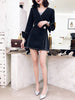 DEAT 2023 V-neck Flare Lseeves Two Buttons Slim High Women Single Suit OL Sexy jackets All Match WD61801XL