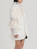 DEAT 2023 Summer Women's Blazer Neothed Loose Single Breatsed Long Sleeve Spliced Mesh Elegant Suit jackets WV10000S