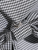 DEAT 2023 autumn and winter women clothes notched plaided gray slim ruffles asymmetrical slim blazer WT42002