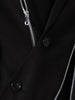DEAT Asymmetrical Women's Blazer Notched Loose Single Breasted Metal Zipper Long Sleeve Suit jackets Tide Autumn 2023 7YZ557