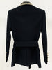 DEAT Women's Blazer Notched Loose Double Breasted Long Sleeve Ironing Belt Long Suit Jackets 2023 Coats 17A1866