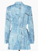 DEAT Women's Blazer Notched Loose Single Breasted Long Sleeve Hollow Out Graffiti Suit Jackets Summer 2023 17A1657