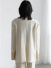DEAT Women's Blazer Notched Loose Single Breasted Long Sleeve Ribbon White Suit Jackets Female Autumn 2023 17A2004H