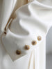 DEAT Women's Blazer Notched Loose Single Breasted Long Sleeve Ribbon White Suit Jackets Female Autumn 2023 17A2004H
