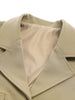 DEAT Women's Blazer Notched Single Breasted Long Sleeve Patchwork Gauze Suit Jackets Female Tide Autumn 2023 17A2456