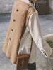 DEAT Women's Blazer Single Breasted Notched Loose Patchwork Contrast Color Suit Jackets Female Summer 2023 17A2340