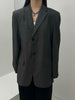 DEAT Women's Blazer Notched Collar Single Breasted Long Sleeve Layered Fake Pockets Suit Jackets Autumn 2023 17A982H