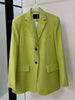 DEAT Women's Blazer Notched Collar Single Breasted Long Sleeve Layered Fake Pockets Suit Jackets Autumn 2023 17A982H