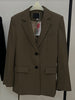 DEAT Women's Blazer Notched Collar Single Breasted Long Sleeve Metal Buckle Belt Suit Jackets Autumn 2023 17A981H