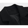 DEAT Woman Blazer Denim Patchwork Notched Collar Long Sleeve Triple Breasted Loose Casual Style 2022 Autumn Clothing 15XM006
