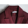 DEAT Woman Blazer Hit Color White Belt Bandage Design Slim Waist Notched Long Sleeve Casual Style Jacket 2022 Autumn 15XF678