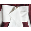 DEAT Woman Blazer Hit Color White Belt Bandage Design Slim Waist Notched Long Sleeve Casual Style Jacket 2022 Autumn 15XF678