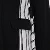 DEAT Woman Blazer Striped Patchwork Single Breasted Notched Long Sleeve Pockets Casual Style Jacket 2022 Autumn 15XM492